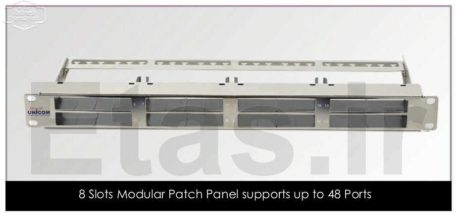 پچ پنل ماژولار یونیکام Unicom Modular Patch Panel, UC-PNL-M